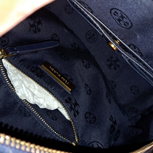 Tory Burch Croc-Embossed Backpack EUC - Picture 11 of 12